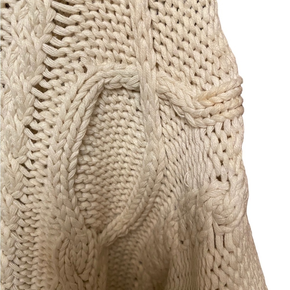 Eddie Bauer Vintage Cable Knit Full Zip Sweater | Petite Small - Picture 13 of 13